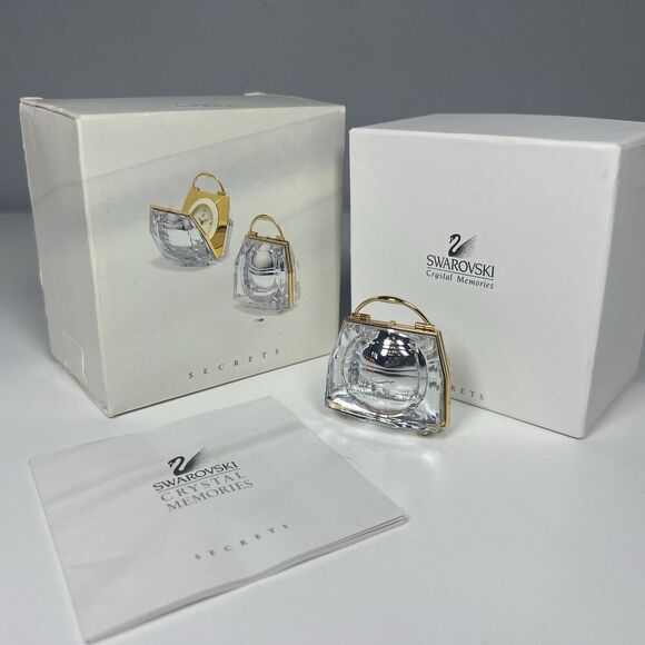 Swarovski Crystal Memories Secrets Handbag Clock 9448 NR 000 002 w/ Box - Picture 1 of 8